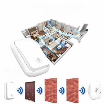 БЕСПРОВОДНОЙ Водонепроницаемый ДВЕРНОЙ ЗВОНОК IP44