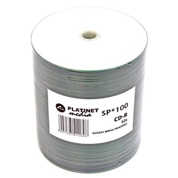 PLATINET CD-R 700MB 52x PRINTABLE GLOSSY 50 sztuk