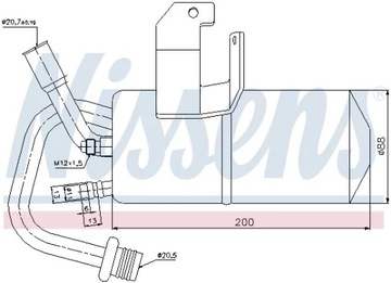 SUŠIČ FORD FIESTA V 02-, FUSION 02- / NISSENS