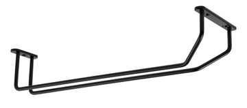 Wieszak uchwyt na kieliszki barowy pojedynczy czarny mat - QBJ002 AMIX