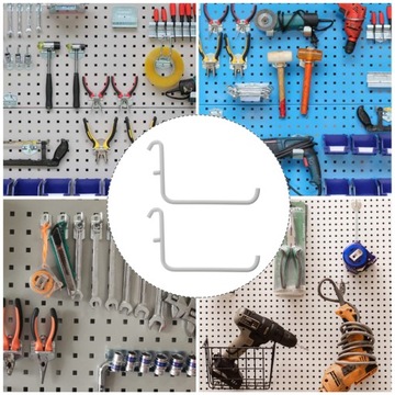 Blat Półki Listwy Metalowe Haczyki Pegboard 2 Szt