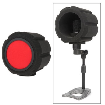 Экран микрофона Акустический фильтр Вокальный фильтр для стандартного красного цвета