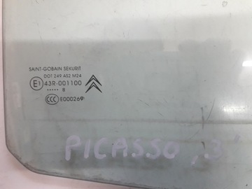 CITROEN C4 PICASSO 06-13 ОКНО ДВЕРИ ЗАДНЕЕ СЛЕВА