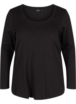 ZIZZI CZARNA BLUZKA T-SHIRT BASIC DEKOLT 963F 62