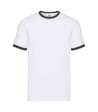 T-SHIRT RINGER Koszulka FRUIT OF THE LOOM XL