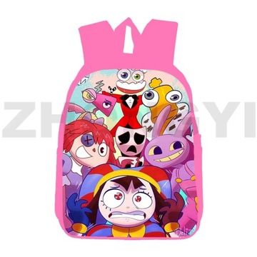 Удивительные цифровые цирковые рюкзаки Kawaii с 3D-печатью для девочек на молнии