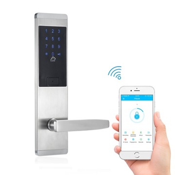 Klamka na kod szyfr Bluetooth + WiFi + RFID - inteligentny zamek do drzwi -