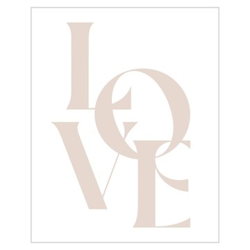 Plakat 40x50 Miłość Love