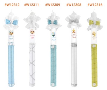 Свеча ПЕЧАТЬ имени и даты ПРИЧАЩЕНИЕ ПОДАРОК