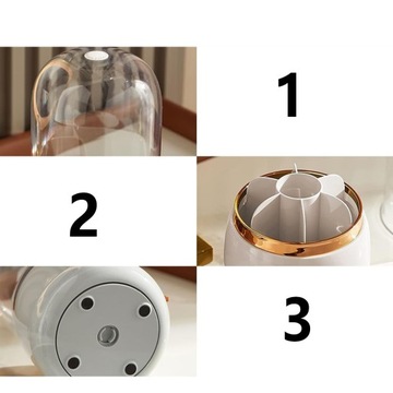 organizer na kosmetyki pyłoszczelnym obrotowy 360 na pędzle do makijażu