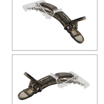 ЗАЖИМЫ ПАРИКМАХЕРСКИЕ КРОКОДИЛ КРАБ ЧЕРНЫЕ 11.5C