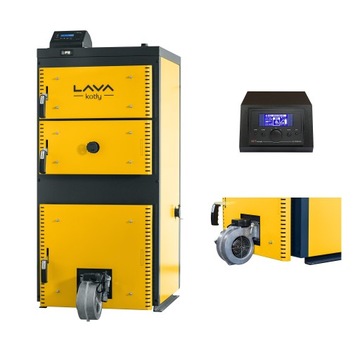 Wielopaliwowy kocioł zasypowy UniTech 18kW z Ecodesign + ZESTAW STEROWANIA