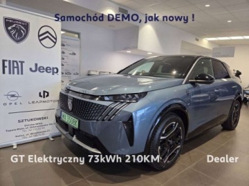 Peugeot 3008 III SUV Electric Elektryczny 73kWh 210KM 2025 Peugeot 3008 e-3008 GT 73kWh 210KM Demo Dealer SalonPL Vat23 Elektryczny