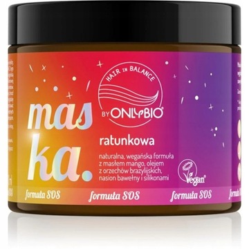 ONLYBIO Maska ratunkowa do każdej porowatości włosów 200ml