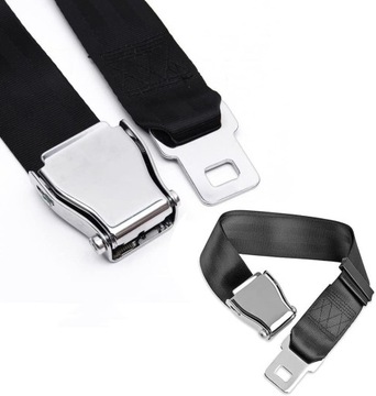 ЧЕРНЫЙ УДЛИНИТЕЛЬ РЕМНЯ БЕЗОПАСНОСТИ САМОЛЕТА 100 СМ