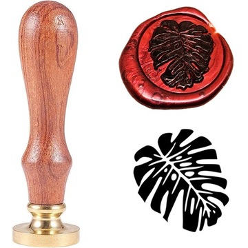 Pieczęć, stempel do wosku, laku wzór MONSTERA 2