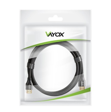 КАБЕЛЬ HDMI 2.1 8K СВЕРХВЫСОКОСКОРОСТНОЙ 48 Гбит/с eARC FHD 240 Гц VAYOX 3 м