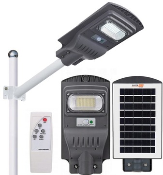 Светодиодный солнечный уличный фонарь + держатель пульта дистанционного управления