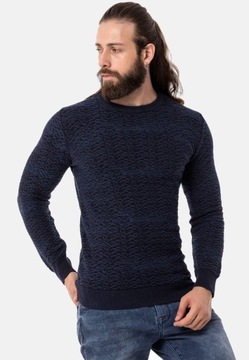 MĘSKI SWETER SWETEREK CIPO BAXX ELEGANCKI SLIM FIT