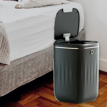 automatyczny kosz na śmieci Automatic Czarno-złoty 24L