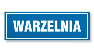 Naklejka samoprzylepna PCV - OPN-204 -WARZELNIA