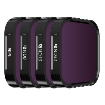 Zestaw filtrów ND4 ND8 ND16 ND32 - FREEWELL GOPRO 7 6 5 Hero (FW-H5B-ND)