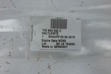 1T0854542C, VW TOURAN 1T 2003- Leiste Schutzleiste PROWADNICA MOCUJACA neu! OE! 1T0854542C | thumb 1