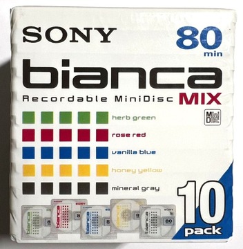 SONY MD Mini Disc MD 80 minut 10szt MiniDisc nowe !!