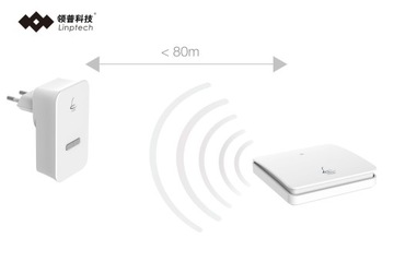 БЕСПРОВОДНОЙ НАРУЖНЫЙ ДВЕРНОЙ ЗВОНОК БЕЗ АККУМУЛЯТОРА LINBELL M2L ВОДОНЕПРОНИЦАЕМЫЙ IPX7