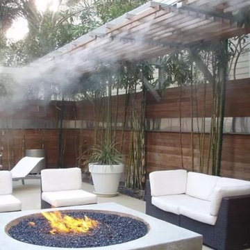 БОЛЬШАЯ ВОДЯНАЯ ЗАВЕСА ДЛЯ САДОВОГО ТУМАНА 20 м НАБОР 20 ЛАТУННЫХ НАСАДОК