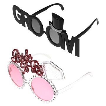 2 sztuk Ślub okulary przeciwsłoneczne