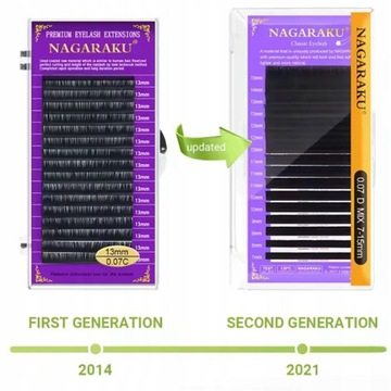 Nagranek Enselashes Новое поколение премиум -норка C 0,07 9 мм 16 полосы