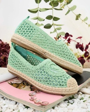 ZIELONE ESPADRYLE DAMSKIE VIVELLI 38