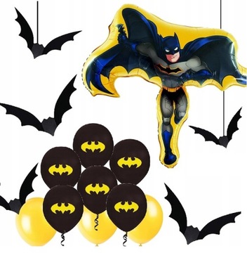 BALONY zestaw dekoracji NIETOPERZE