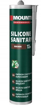 MOUNTER Silikon Sanitarny Brązowy 280ml