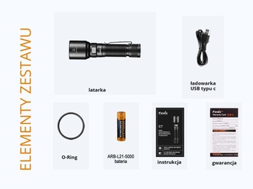 Fenix ​​C7 Светодиодный фонарик 3000лм 470м USB-C