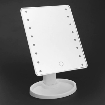 КОСМЕТИЧЕСКОЕ ЗЕРКАЛО С ПОДСВЕТКОЙ ДЛЯ МАКИЯЖА 16 СВЕТОДИОДОВ, РЕГУЛИРУЕМОЕ