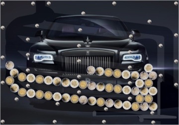 Копилка для монет 5 злотых Автовывод Подарок Автомобильная тематика Автомобили