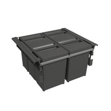 Sortownik na śmieci z podwieszanymi koszami LINEA