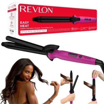 LOKÓWKA EKSTRA DŁUGA TURMALINOWA REVLON EASY HEAT CURLER RVIR1196 5 STOPNI