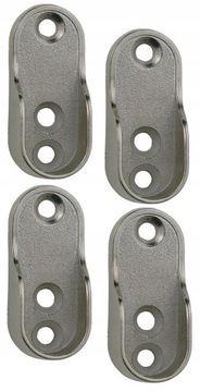 4X UCHWYT WSPORNIK DRĄŻKA OWALNEGO DO SZAFY RURKI