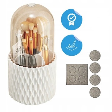 КОНТЕЙНЕР ДЛЯ КИСТЕЙ ДЛЯ МАКИЯЖА ВРАЩАЮЩИЙСЯ ОРГАНАЙЗЕР ДЛЯ КОСМЕТИКИ