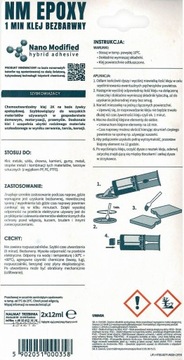 KLEJ BEZBARWNY EPOKSYDOWY E-358 TECHNICQLL 2x12ml