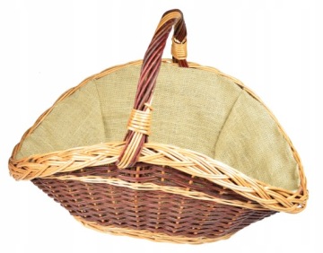 Плетеная ДЕРЕВЯННАЯ КОРЗИНА, каминная корзина, ДЖУТ XL