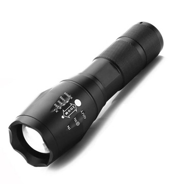 МОЩНЫЙ СВЕТОДИОДНЫЙ ТАКТИЧЕСКИЙ ФОНАРЬ XML-T6 CREE ZOOM