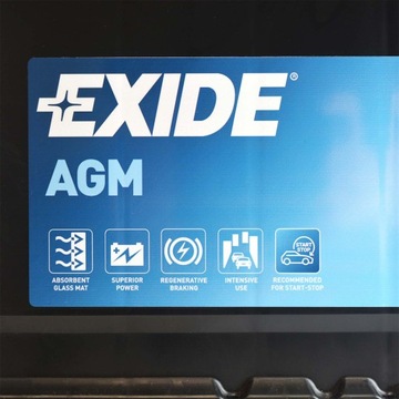 АККУМУЛЯТОР EXIDE START-STOP AGM 70AH 760A EK700 P+ ПОСЛЕДНЯЯ МОДЕЛЬ!