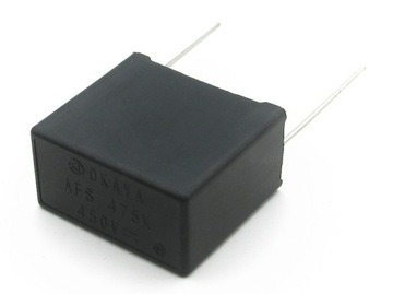 KONDENSATOR 4,7uF / 450V POLIPROPYLENOWY MKP - OKAYA AFS - JAPAN - 1 SZTUKA