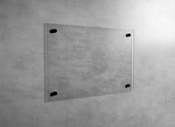 Набор креплений для стеклянных панелей черный, 4 шт.