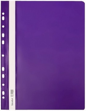 SKOROSZYT WPINANY TWARDY A4 PVC Biurfol, fioletowy