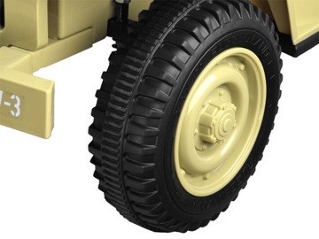 Военный автомобиль с аккумулятором Willys + пультом PA0263